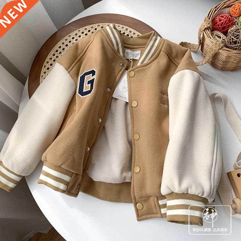 2022 Children's Winter Jacket Baseball Suit Bomber Tiny Cott