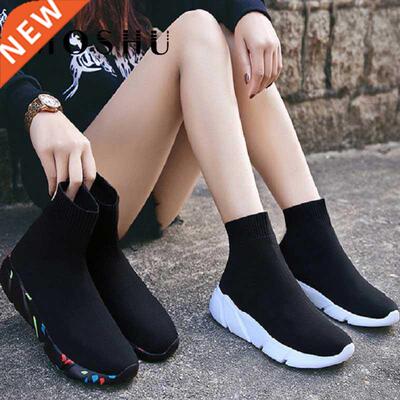 Fashion Sneakers Women Socks Shoes Knit Vulcanized Shoes Fem