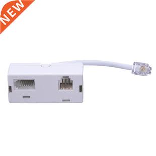 Adapter Male Splitt Socket Plug Telephone RJ11