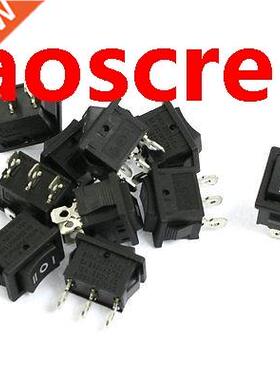 10 Pcs 6A 250VAC/10A 125VAC SPDT ON-OFF-ON  Terminal Rocker