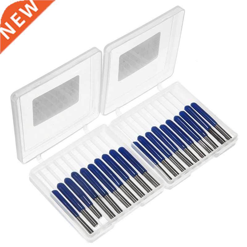 20Pcs CNC V-Shaped Bit Carbide PCB Engraving Bits 3.175mm CN