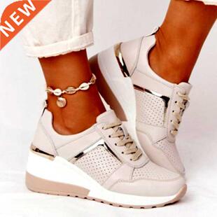 Brand Design New Women Casual Shoes Height Increasing Sport