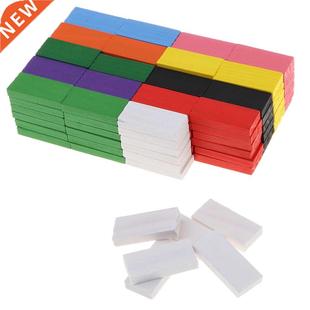 Set 120 Colorful Domino Dominoes color Blocks Wooden PCS
