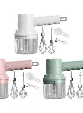 Electric Garlic Chopper Egg Whisk Milk Cream Beater for Ging