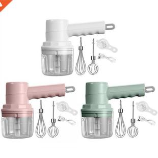 Electric Garlic Chopper Egg Whisk Milk Cream Beater for Ging