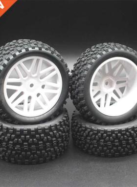 4pcs/Lot Rubber RC 1/10 Buggy Wheels & Tires 12mm Hex Hu