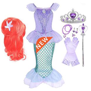 Girl Princess Dress Little Mermaid Costume Baby Girl Ariel D