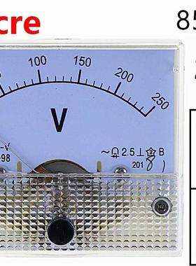 1PCS AC 85L1 0-250V Analog Panel Volt Voltage Meter Voltmete