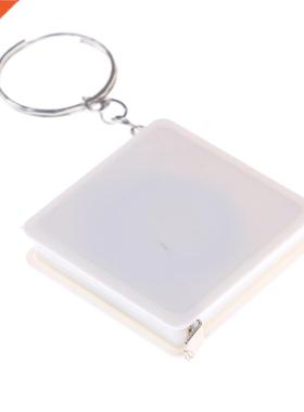 Mini Tape Measure With Key Chain Plastic Portable Retractabl