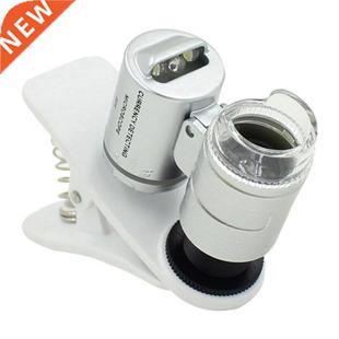 LED Microscope Micro Phone Cli Magnifier Clip Lens 60X Macro