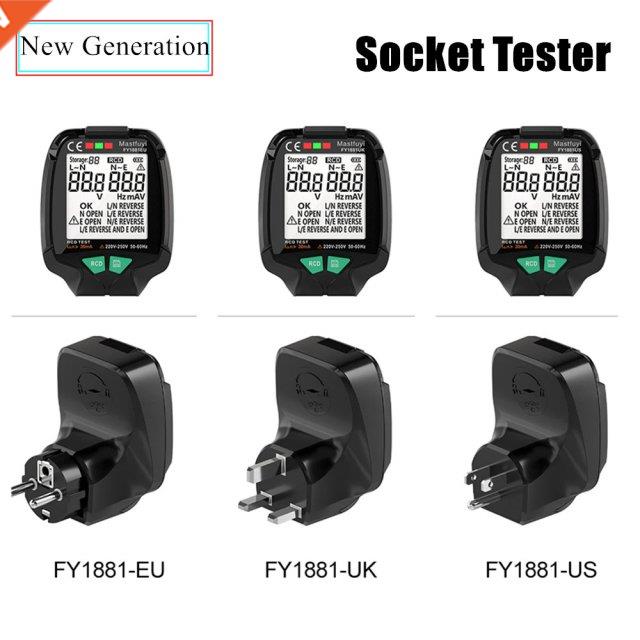 New Generation Full Screen Socket Tester Ground Zero AC Volt