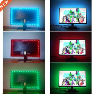 Strip 5050 Ambient RGB Ligh Gabinete LED Controller USB Tape