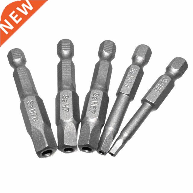 5Pcs 1/4 Hex Socket Sleeve Nut Driver Set Security Magnetic