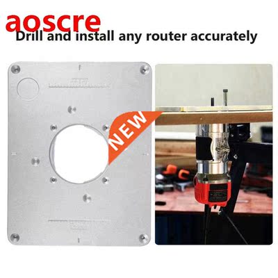 Multifunctional Aluminium Router Table Insert Plate Woodwork