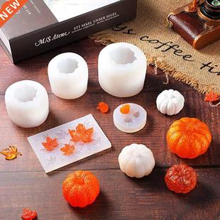 Pumpkin Mold Home Halloween Wax Silicone Handmade Flo