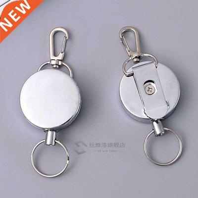 2020 Retractable Key Ring ID Badge Metal Lanyard Name Tag Ca