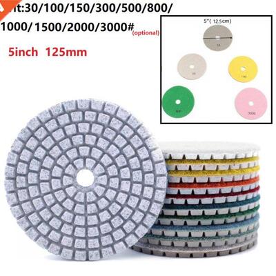 1pcs Diamond Polishing Pads Kit 5 Inch 125mm Wet/Dry For Gra