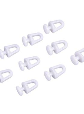 60Pcs Plastic Rail Curtain Conveyor Hook Rollers Home Curtai