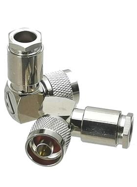 1Pcs Connector N Male plug Right angle Clamp RG8 LMR400 Cabl