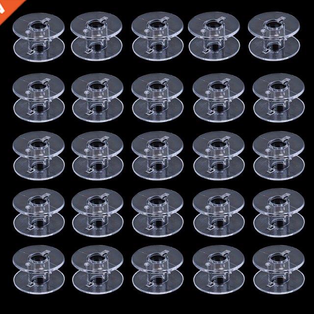 10pcs/set Sewing Machine Bobbins Plastic Case Storage Box Se