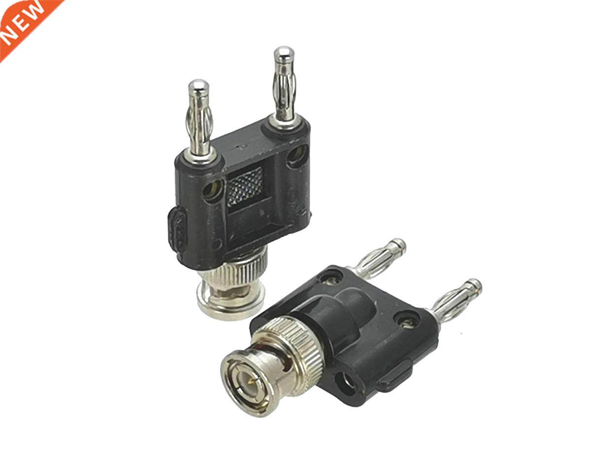 1Pcs Connector BNC Male Plug to Banana Male Plug RF Adapter