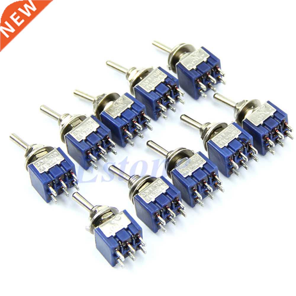 5pcs Toggle Switch 6A 125VAC 6-Pin DPDT ON-ON Mini Toggle Sw