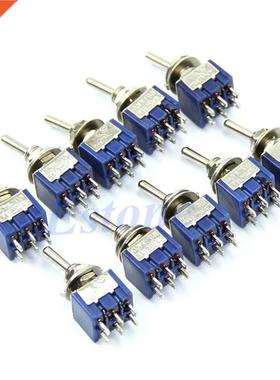 5pcs Toggle Switch 6A 125VAC 6-Pin DPDT ON-ON Mini Toggle Sw