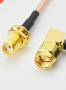 Cable SMA Female Jack Bulkhead to SMA Male Plug Right Angle