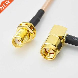 Jack Bulkhead Right SMA Angle Plug Female Male Cable