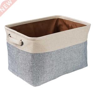 Basket Storage Folding Washable Household Cotton Case Linen