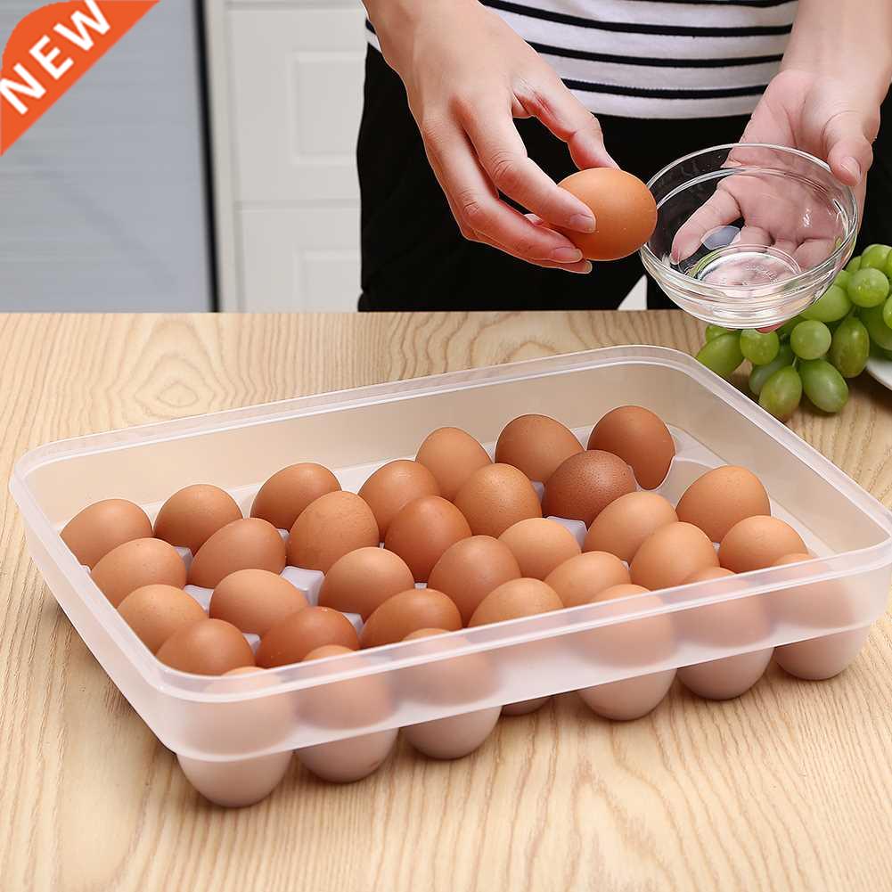 34 Grids Plastic Egg Storage Box Portable Food Storage Conta