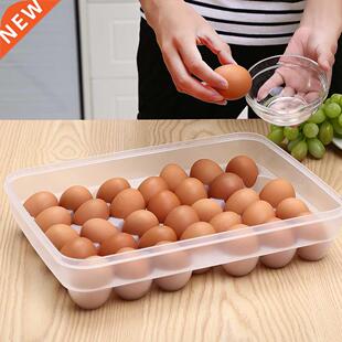 34 Grids Plastic Egg Storage Box Portable Food Storage Conta