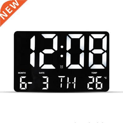 Large Digital Wall Clock Automatic Dimming with Remote Contr