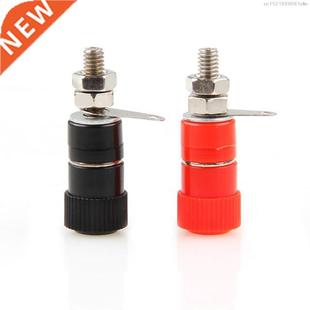 socket Ban 4mm Nut Post Binding Banana Black Red 2pcs 2018