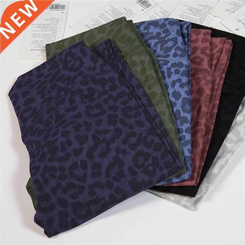 Lulu High Waist Yoga Leggings Leopard Camouflage Print Fitne