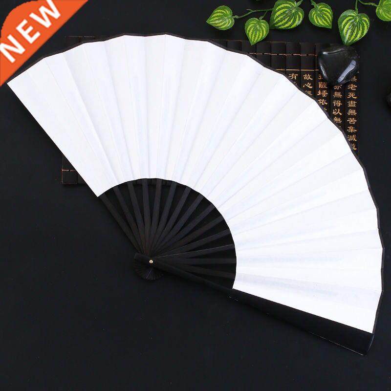 Silk Chinese Folding Fan Vintage Hand Fan Wooden Bamboo DIY