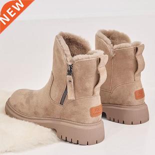 Snow Boots Women Winter 2021 New Plus Velvet Woman Shoes War