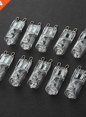 10pcs G9 220V 25W 3000-3500K Warm White Halogen Bulb Light G