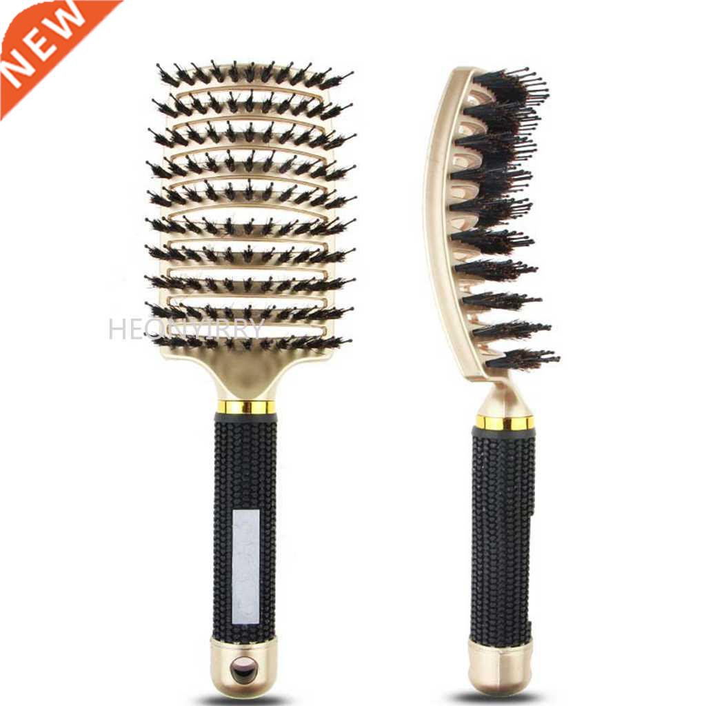 Girls Hair Scalp Massage Comb Hairbrush Bristle Nylon Women