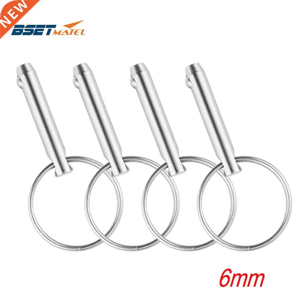 4PCS 6mm 316 Stainless Steel Quick Release Pin for Boat Bim