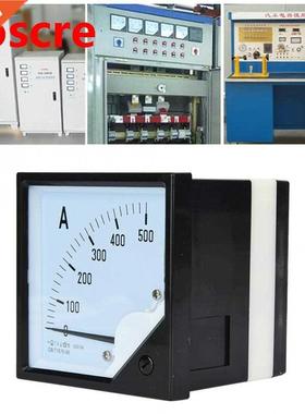 500A Class Ammeter DC Analog Current Meter 1.5 Accuracy Squa