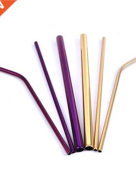 3pcs Metal Drinking Straws Stainless Steel Drinking Straw wi