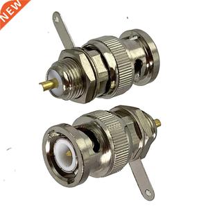 Plug Male Pancel Connector Mou Solder BNC Nut 10pcs Bulkhead