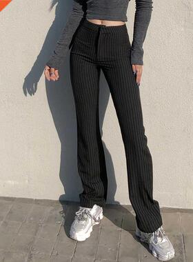 Spring Professional Suit Trousers Female High Waist Fashion