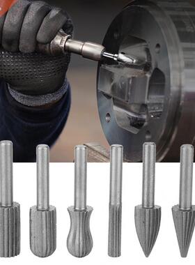 6Pcs 6mm Shank Tungsten Carbide Burr Wood File Metal Engrav