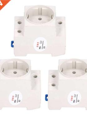 3Pcs Power Socket Rail Adapter Electrical Outlet Industrial