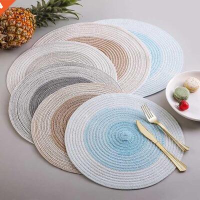 1PC Nordc Round Heat nsulaton Pad Sold Placemats Lnen N
