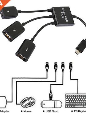 3 in 1 Micro USB OTG Cable Data Transfer Micro USB Male to