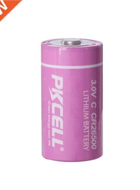 4PCS PKCELL CR26500 CR 26500 AA Lithium Battery 3V Cylindri