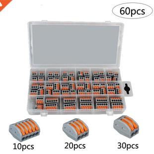 Block Plug 60pcs Wire Terminals Electrical Conn Universal
